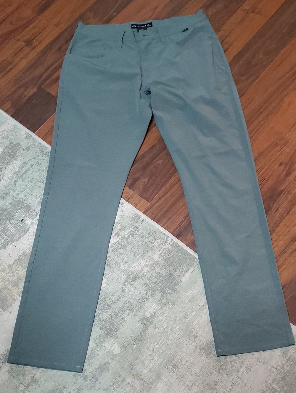 Travis Mathew  Gray Flat Front Pants Stretch Golf